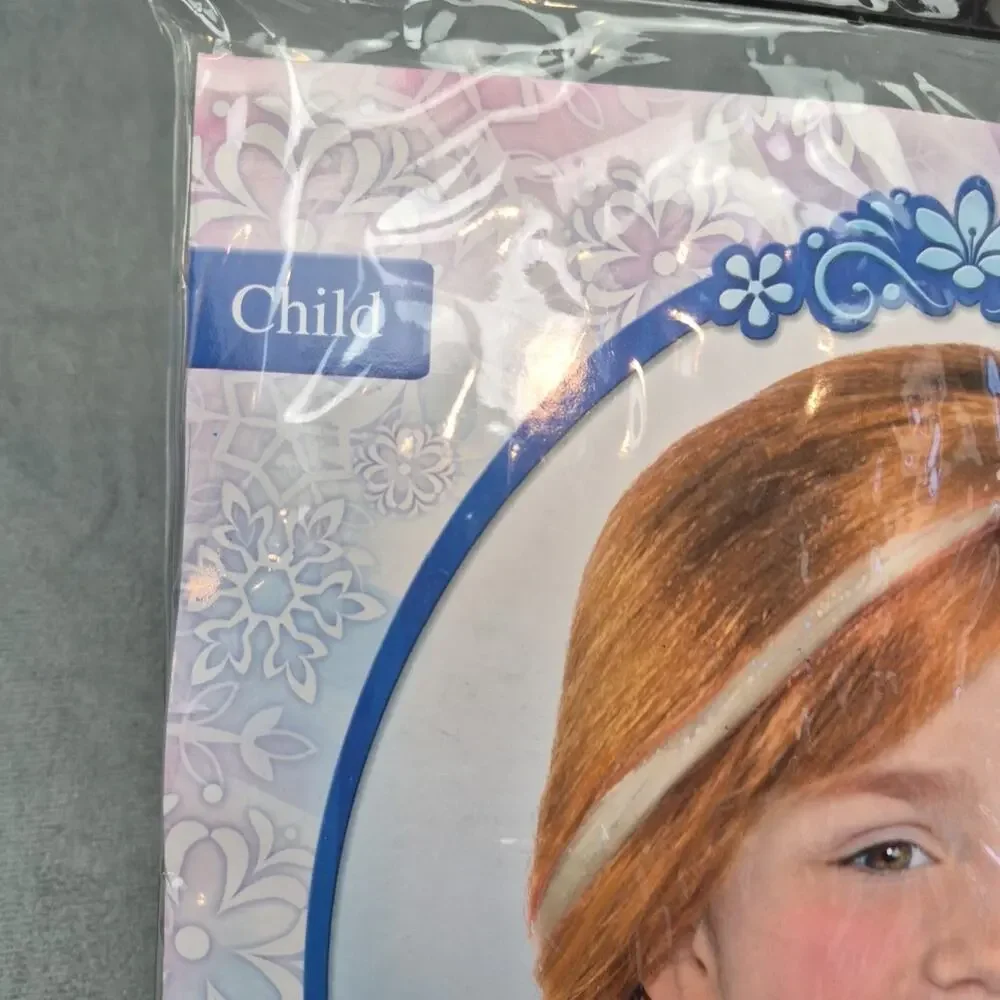 Disney Frozen Anna Child Cosplay Wig Halloween Costume Accessory Dress Up - Picture 3 of 6